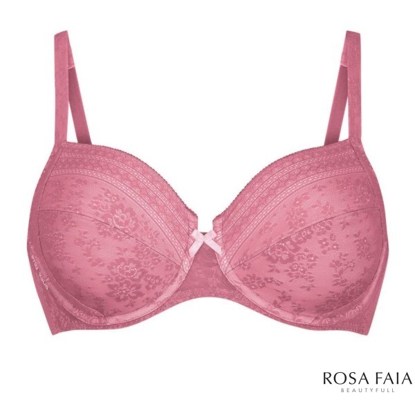 Producto sujetador de aros copa J color rosa violet