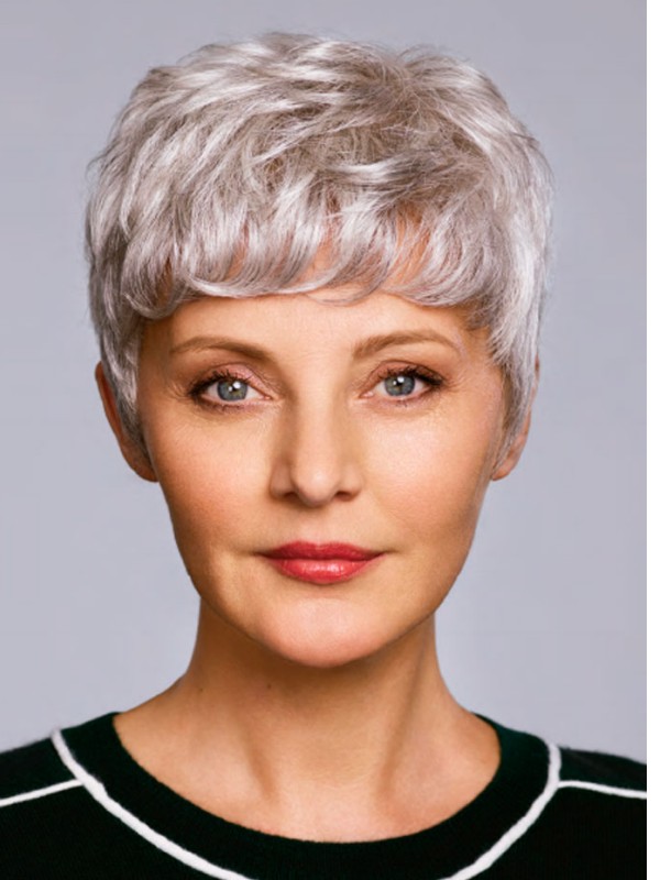 Artículo MAIKO peluca de cabello corto color gris blanco disponible en más colores